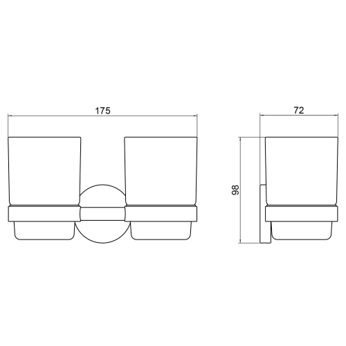 Стакан для зубных щеток Timo Saona 13034/00 - фото 2