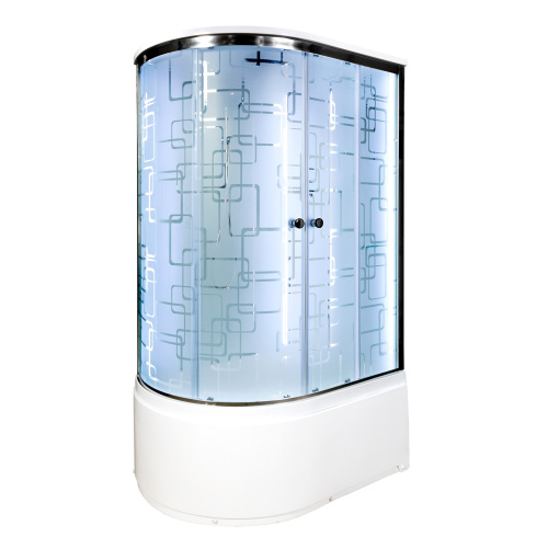 Душевая кабина AvaCan EM4511RLED+GM 110х80 асимметричная с крышей ориентация правая - фото 2