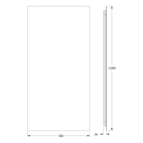 Зеркало в ванную Defesto GLOW DF 2515 50х100 - фото 2