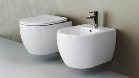 Биде подвесное Ceramica Nova PLAY CN3002 цвет белый