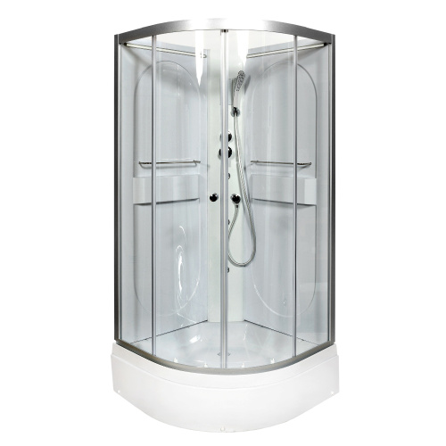 Душевая кабина AvaCan L510NLED+GM 100х100 четверть круга без крыши ориентация универсальная - фото 4