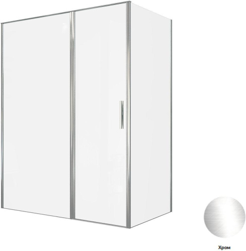 Душевой уголок Allen Brau Priority 3.31037.00 + 3.31043.00 160х90 стекло прозрачное профиль хром глянцевый без поддона - фото 5