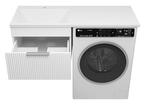 Тумба под раковину Brevita Enfida ENF-09060-011Я 56х47х38 подвесная цвет белый - фото 3