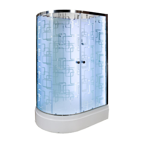 Душевая кабина AvaCan EM3012RNLED+GM 120х90 асимметричная без крыши ориентация правая - фото 2