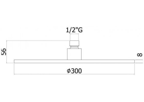 Верхний душ Paffoni Master King ZSOF079HGSP золото - фото 2