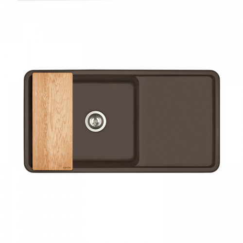 Кухонная мойка Aquaton Беллис 1A725132BS280 97х51 цвет коричневый - фото 2