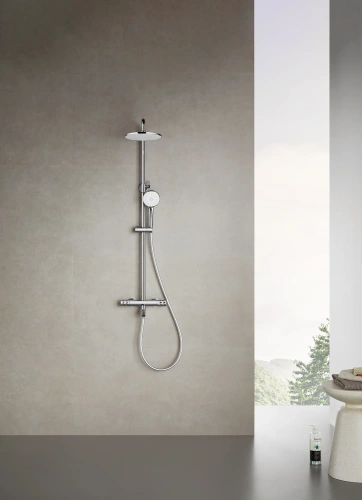 Душевая стойка Arrow AG3317SHCP настенная цвет хром с термостатом - фото 4