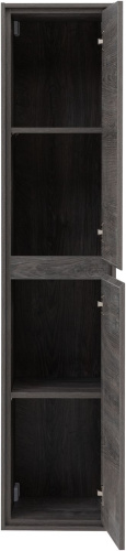 Шкаф-пенал Aquanet Милан 00336387 35х35х160 подвесной цвет темное дерево - фото 3