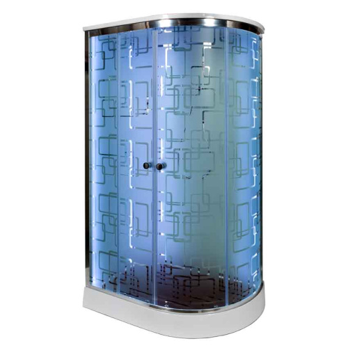 Душевая кабина AvaCan EM1511LLED+GM 110х80 асимметричная с крышей ориентация левая - фото 2