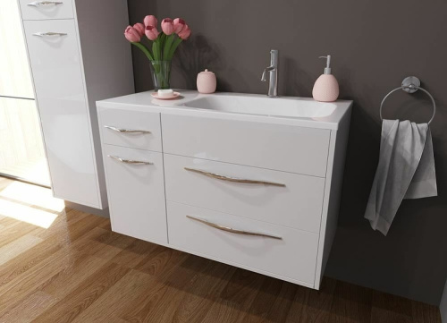 Тумба с раковиной Эстет Barcelona ФР-00003596 90х45х61 подвесная цвет белый - фото 2