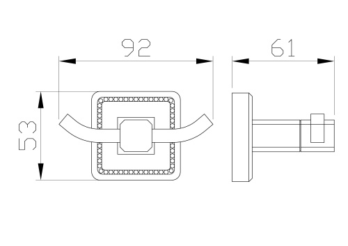 Крючок Wonzon & Woghand Roma WW-7225 - фото 3