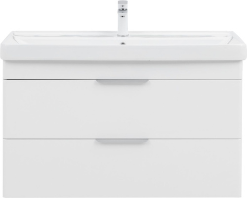 Тумба под раковину Aquanet Ирис new 00339280 99х45х57 подвесная цвет белый - фото 5