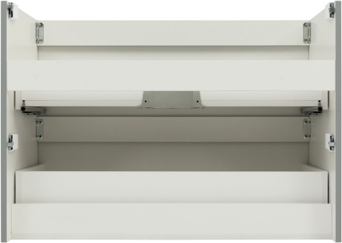 Тумба под раковину Aquanet Джейн (Flat) 00335435 90х46х64 подвесная цвет зеленый/серый - фото 4