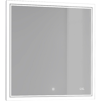 Зеркало в ванную Jorno SLIDE Sli.02.77/W 77х77 цвет белый