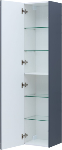 Шкаф-пенал Aquanet Терра 00313247 35х31х160 подвесной цвет синий - фото 3