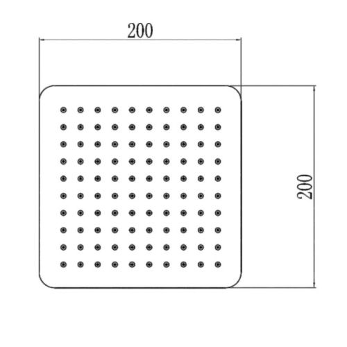 Верхний душ Savol S-FDP01L сатин - фото 3