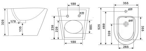 Биде Timo INARI TK-504 подвесное - фото 2