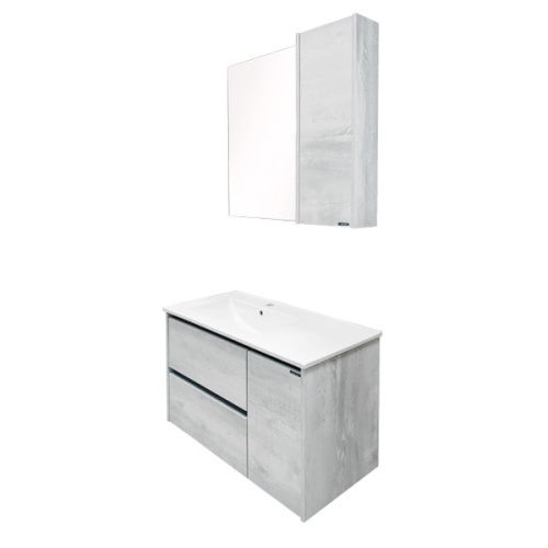 Тумба с раковиной Comforty Верона 00004137102CF 76х47х88 напольная цвет дуб белый - фото 5