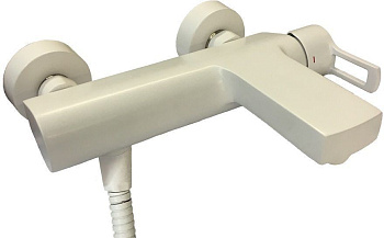 Смеситель для ванны с душем Paffoni Ringo RIN022BO настенный белый