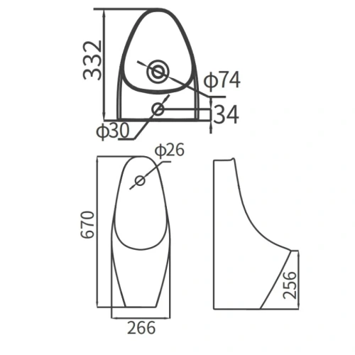 Писсуар Arrow AN639 подвесной белый - фото 5