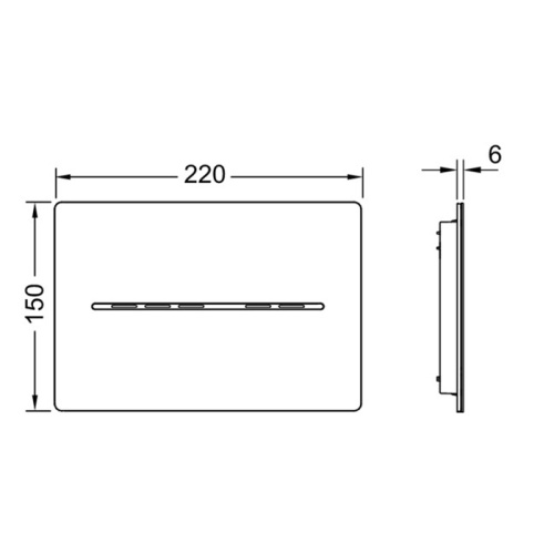 Панель смыва механическая Tece TECESolid 9240461 цвет хром - фото 2