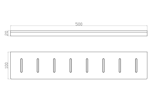 Полка в ванную комнату Wonzon & Woghand WW-9127-BGM - фото 2