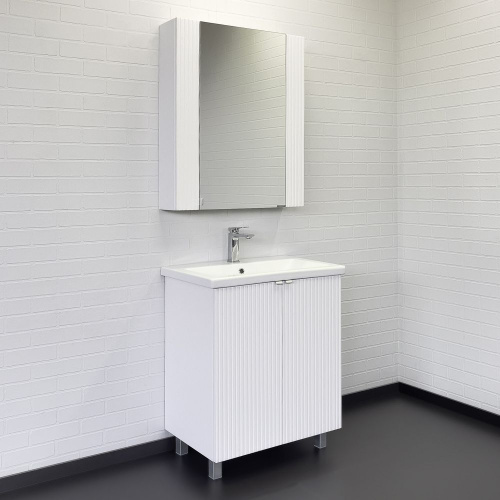 Зеркало-шкаф Comforty Лима 00-00006135CF 70х18х80 подвесной цвет белый - фото 3