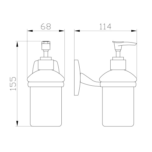 Дозатор для мыла Wonzon & Woghand Porto WW-1401 - фото 2