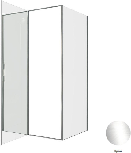 Душевой уголок Allen Brau Priority 3.31031.00 + 3.31043.00 120х90 стекло прозрачное профиль хром глянцевый без поддона - фото 4