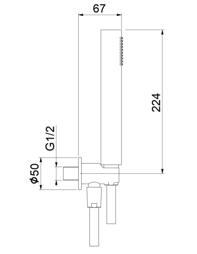 Душевой гарнитур Fiore Kera 30OO8786 цвет золото - фото 2