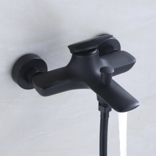 Смеситель для ванны Bond Cube B03-3188 настенный черный матовый - фото 4