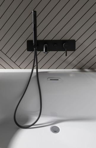 Ванна акриловая Allen Brau Priority 2.31005.20A 160х78 пристенная асимметричная с ножками - фото 5