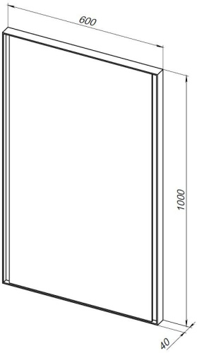 Зеркало в ванную Allen Brau Infinity 1.21019.WT 60х100 цвет белый - фото 4