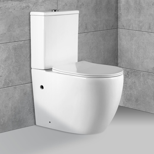 Унитаз напольный с бачком Vincea Evo VT2-34 белый с сиденьем микролифт безободковый душевой смыв