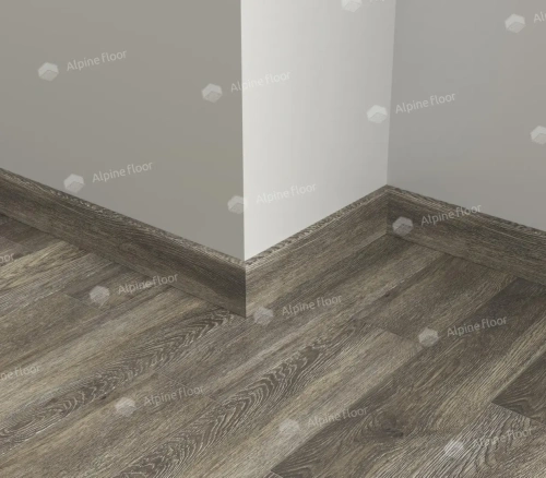 Напольный плинтус Alpine Floor Parquet Light SK 13-8 Серый толщина 1.25 см 2200х80 - фото 2