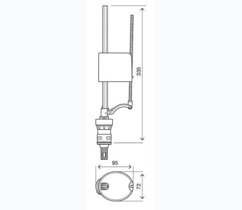 Арматура для бачка унитаза Oli URAL II+UNI BOTTOM 171014 - фото 3