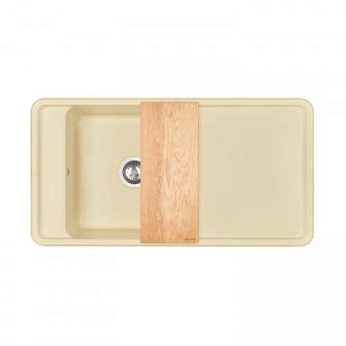 Кухонная мойка Aquaton Беллис 1A725132BS290 97х51 цвет бежевый - фото 3