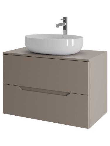 Тумба с раковиной Orange Line Li-80TuLMDF+B05-520W 81х46х68 цвет бежевый - фото 2