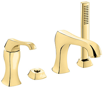 Смеситель Emmevi Ares 76120/OR на борт ванны золото