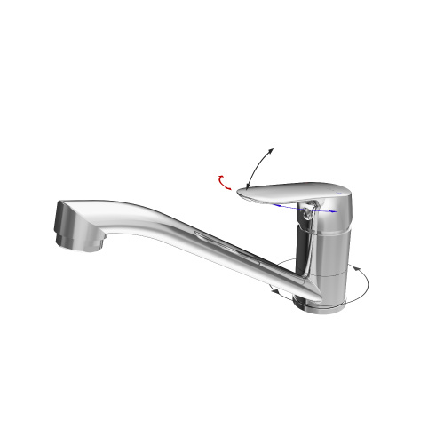 Смеситель для кухни Tokito TAKASE TOK-TAK-1012 на раковину хром - фото 2