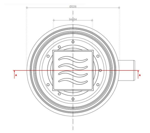 Душевой трап Pestan Confluo Standard Tide 1 Mask 13000070 - фото 2