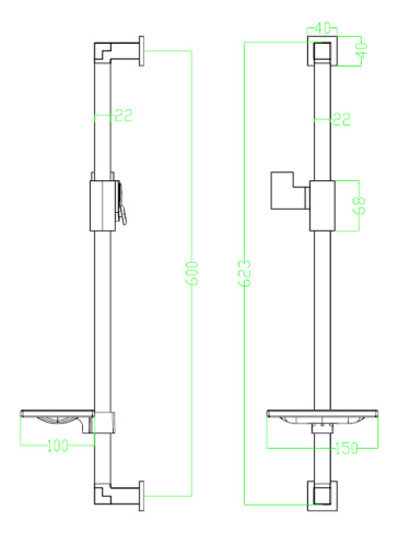 Штанга для душа LeMark LM8069C хром - фото 2