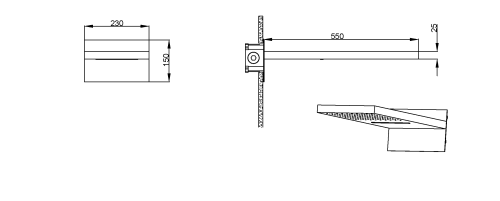 Верхний душ Boheme Fusion 419-2-MW белый матовый - фото 2
