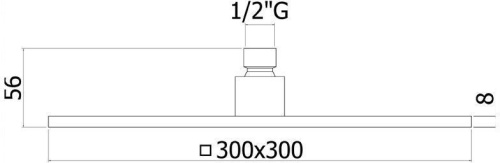 Верхний душ Paffoni Syncro King ZSOF078CR хром - фото 2