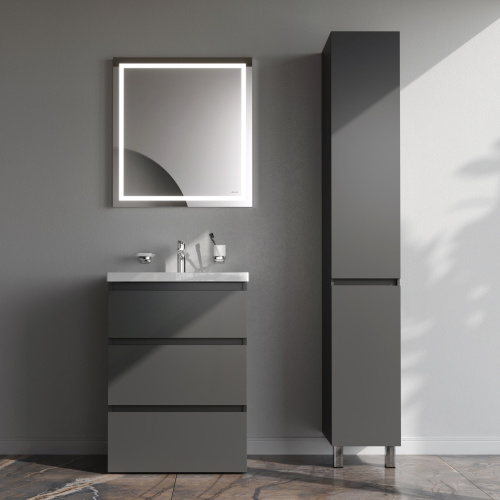 Тумба под раковину Am.Pm Gem S M91FSX0602GM 60х41х81 напольная цвет графит матовый - фото 5