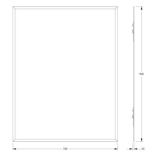 Зеркало в ванную Evoform Comfort BY 0926 70х90 - фото 2