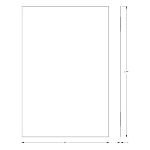 Зеркало в ванную Evoform Standard BY 0242 80х120 цвет хром - фото 2