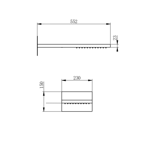 Верхний душ Wonzon & Woghand WW-HS101-BGG графит - фото 2