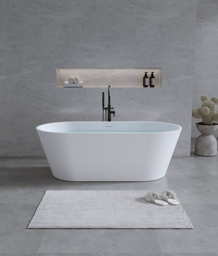 Ванна из искусственного камня Timo ELISSA ELISSA1580 158х74 отдельностоящая овальная - фото 4