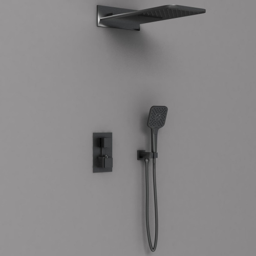 Душевая система Vincea VSFW-103TMB встраиваемая в стену с термостатом - фото 2